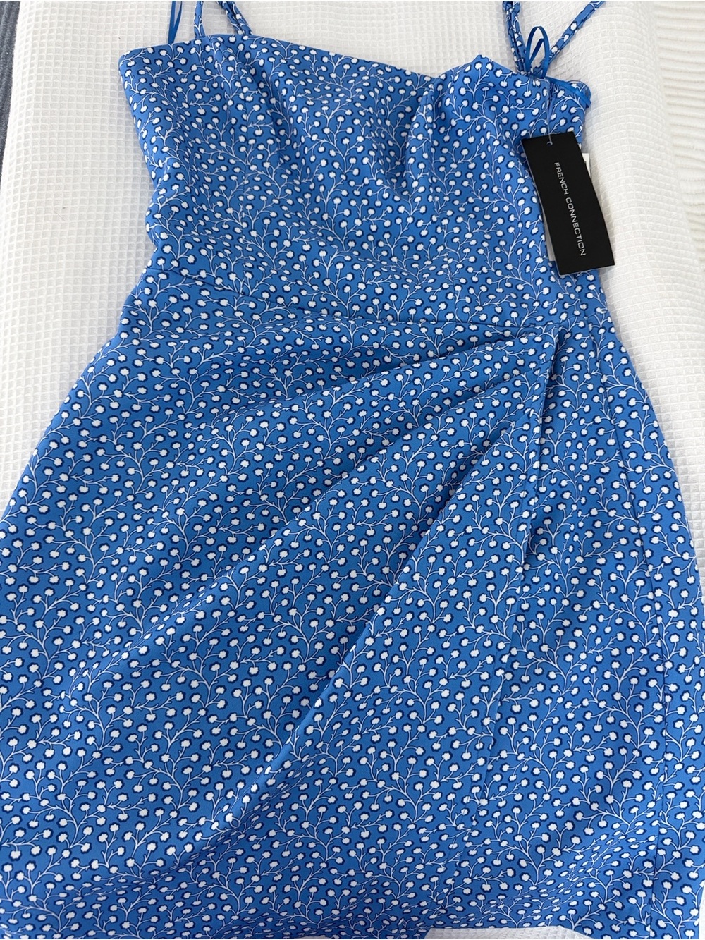 French Connection Blue and White Mini Dress